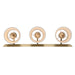 Golden - 5189-BA3 BCB-PLT - Three Light Vanity - Brilia - Brushed Champagne Brass