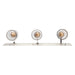 Golden - 5189-BA3 PN-HWG - Three Light Vanity - Brilia - Polished Nickel