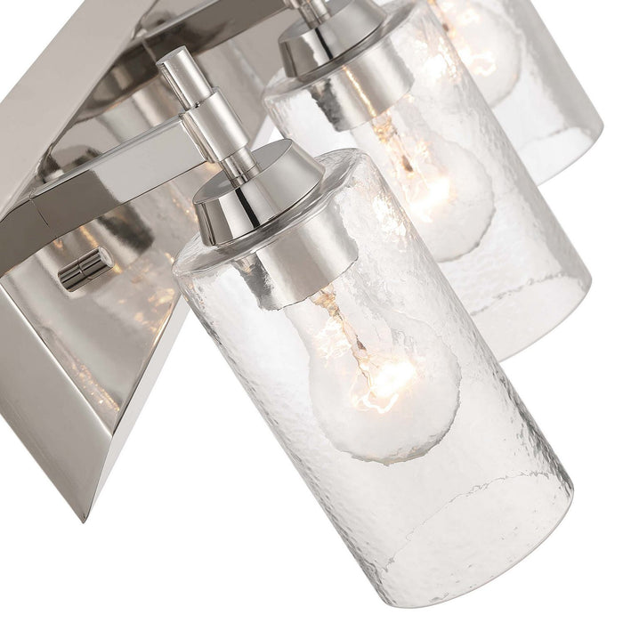 Golden - 5189-BA3 PN-HWG - Three Light Vanity - Brilia - Polished Nickel