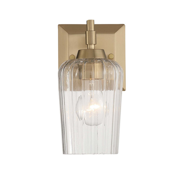 Golden - 5189-WSC BCB-FLT - One Light Wall Sconce Vanity - Brilia - Brushed Champagne Brass