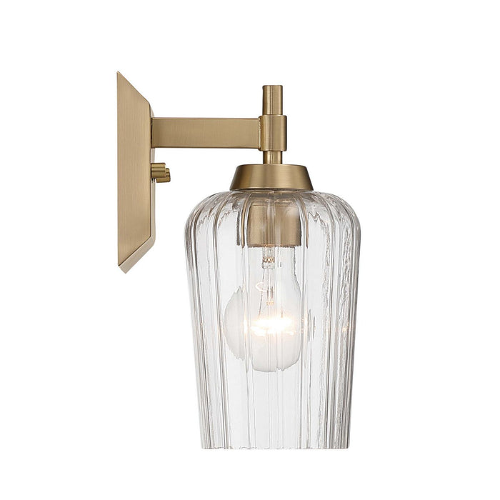 Golden - 5189-WSC BCB-FLT - One Light Wall Sconce Vanity - Brilia - Brushed Champagne Brass