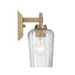 Golden - 5189-WSC BCB-FLT - One Light Wall Sconce Vanity - Brilia - Brushed Champagne Brass