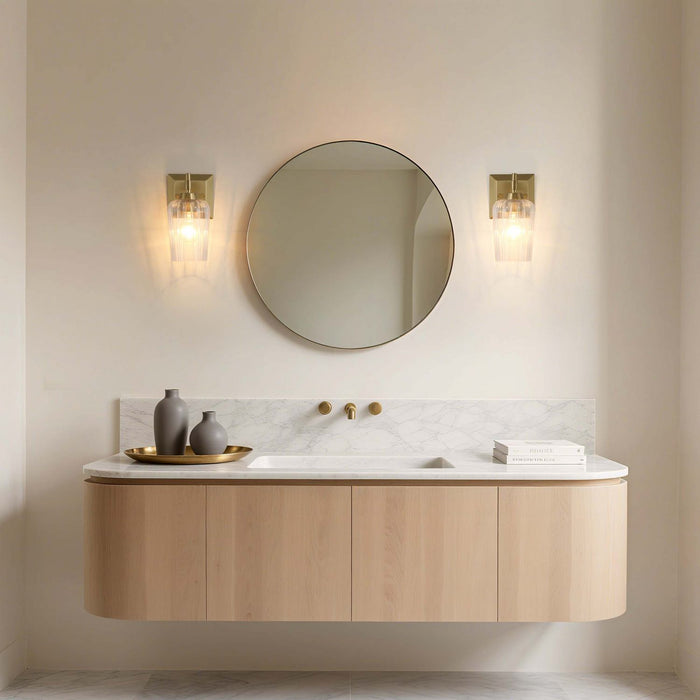 Golden - 5189-WSC BCB-FLT - One Light Wall Sconce Vanity - Brilia - Brushed Champagne Brass
