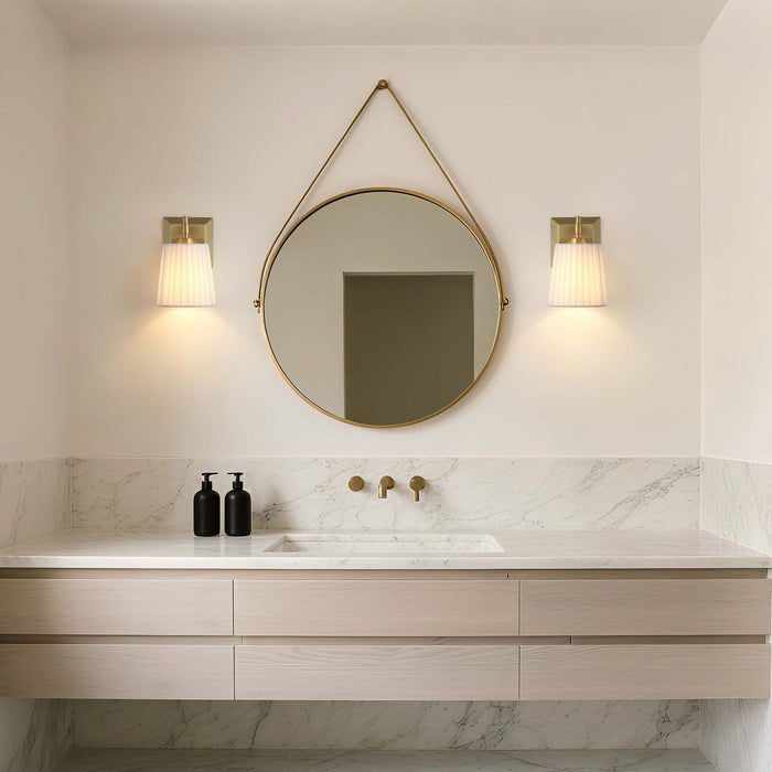 Golden - 5189-WSC BCB-PLT - One Light Wall Sconce Vanity - Brilia - Brushed Champagne Brass