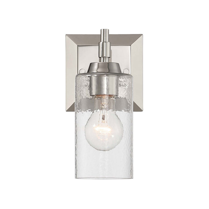 Golden - 5189-WSC PN-HWG - One Light Wall Sconce Vanity - Brilia - Polished Nickel