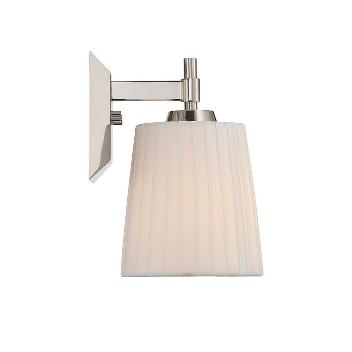Golden - 5189-WSC PN-PLT - One Light Wall Sconce Vanity - Brilia - Polished Nickel