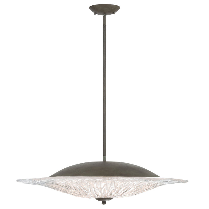 Golden - 5865-L BT-CLR - LED Pendant - Coral Bloom - Black Slate