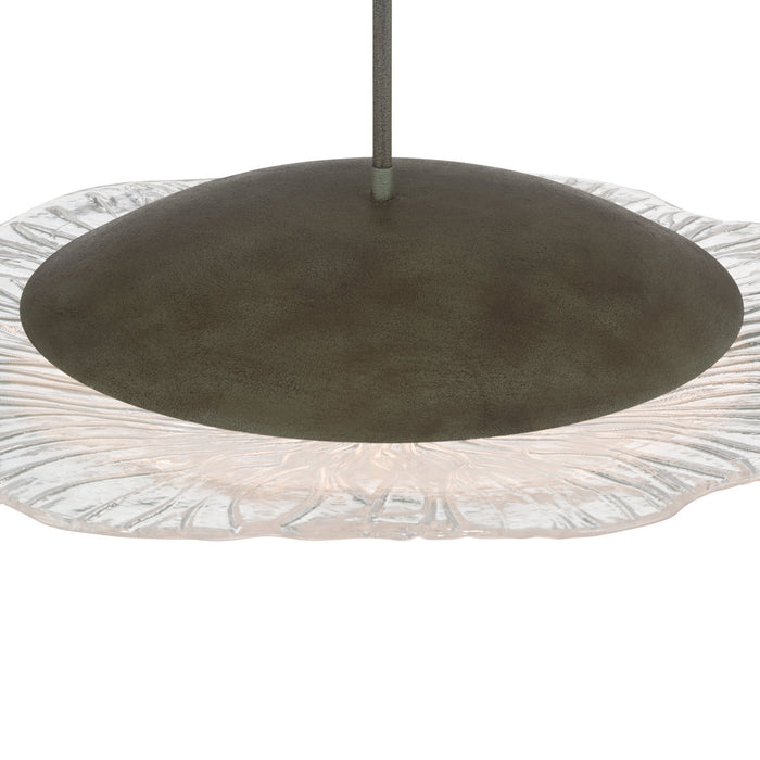 Golden - 5865-L BT-CLR - LED Pendant - Coral Bloom - Black Slate