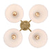 Golden - 6954-4P BCB-OP - Four Light Pendant - Dorinda - Brushed Champagne Brass