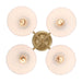 Golden - 6954-4SF BCB-OP - Four Light Semi-Flush Mount - Dorinda - Brushed Champagne Brass