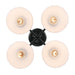 Golden - 6954-4SF BLK-OP - Four Light Semi-Flush Mount - Dorinda - Matte Black