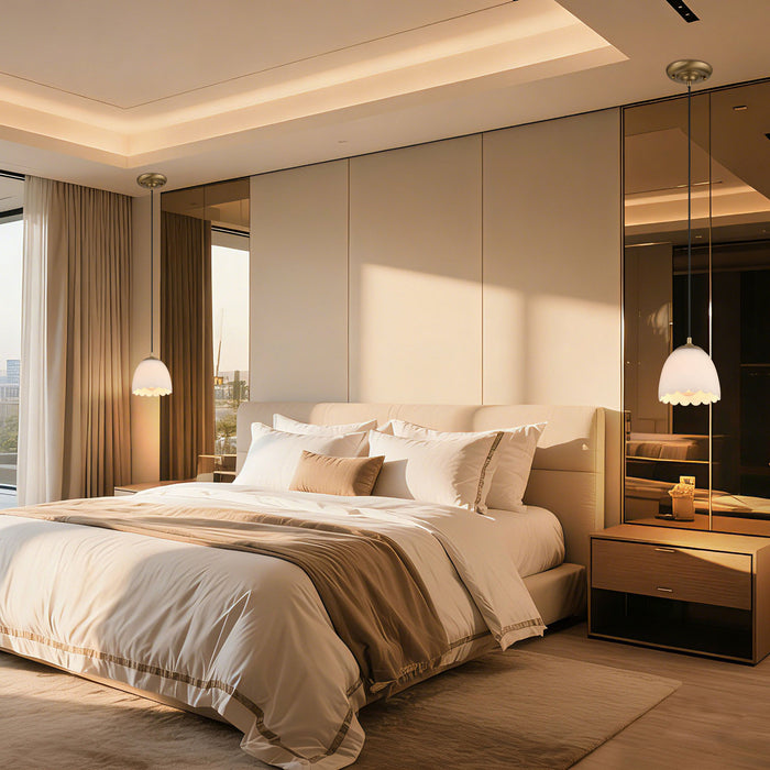 Golden - 6954-M1L BCB-OP - One Light Pendant - Dorinda - Brushed Champagne Brass