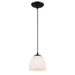 Golden - 6954-M1L BLK-OP - One Light Pendant - Dorinda - Matte Black