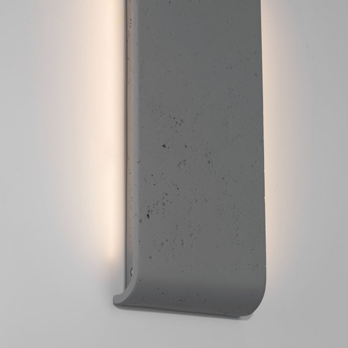 Golden - 7280-OWL16 GT - LED Outdoor Wall Mount - Stela - Gray Travertine