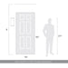 Golden - 7280-OWL16 WT - LED Outdoor Wall Mount - Stela - White Travertine