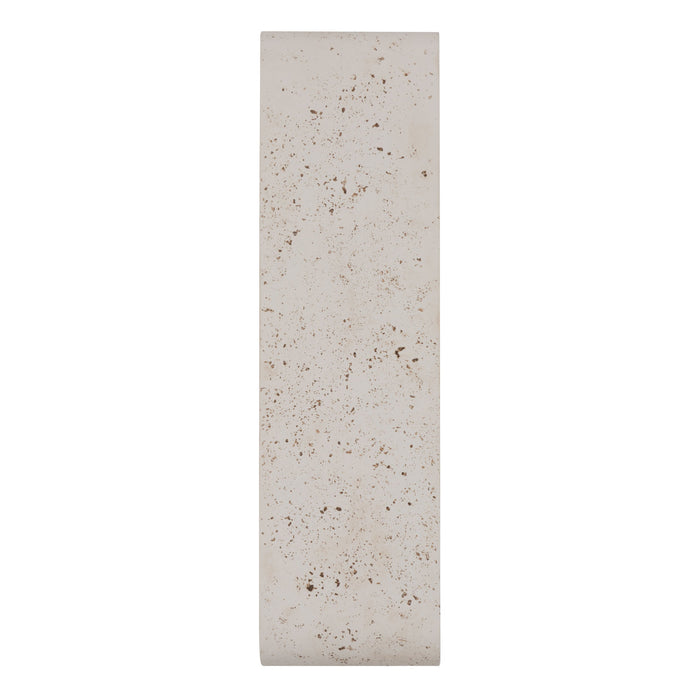 Golden - 7280-OWL24 WT - LED Outdoor Wall Mount - Stela - White Travertine