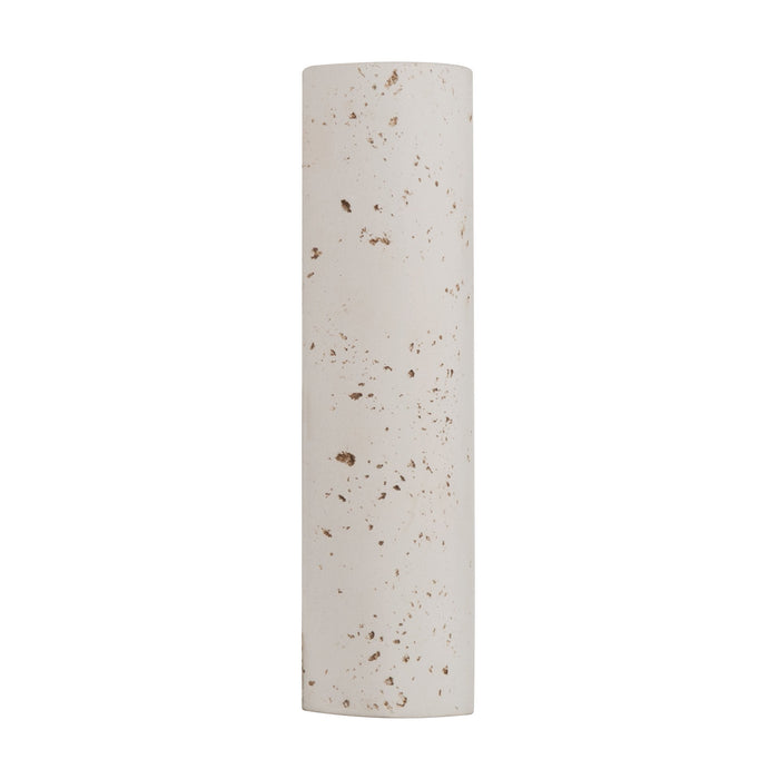 Golden - 7280-OWL24 WT - LED Outdoor Wall Mount - Stela - White Travertine