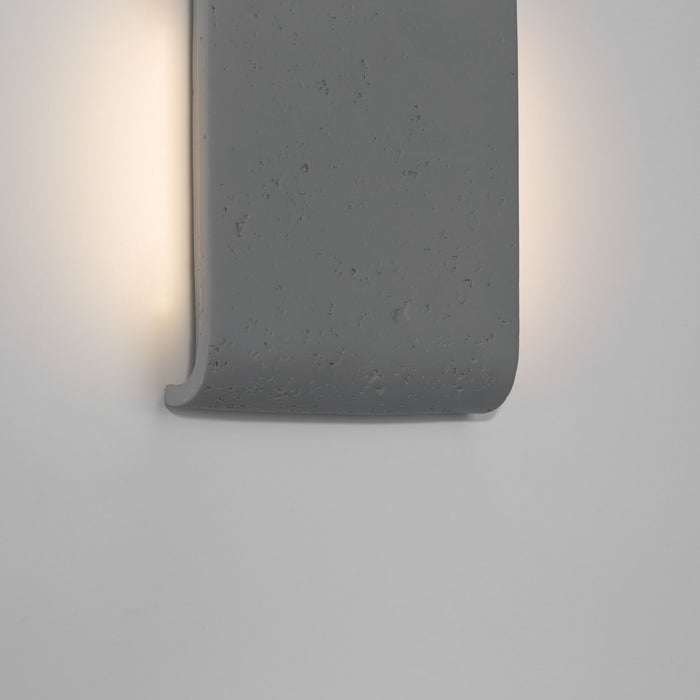 Golden - 7280-OWL9 GT - LED Outdoor Wall Mount - Stela - Gray Travertine