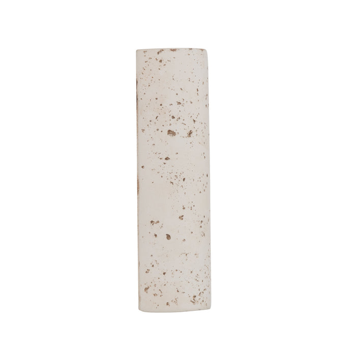 Golden - 7280-OWL9 WT - LED Outdoor Wall Mount - Stela - White Travertine