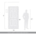 Golden - 7280-OWL9 WT - LED Outdoor Wall Mount - Stela - White Travertine