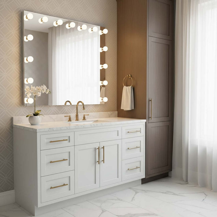 Golden - 8195-48M WHT-A - LED Mirror - Starlight - Matte White