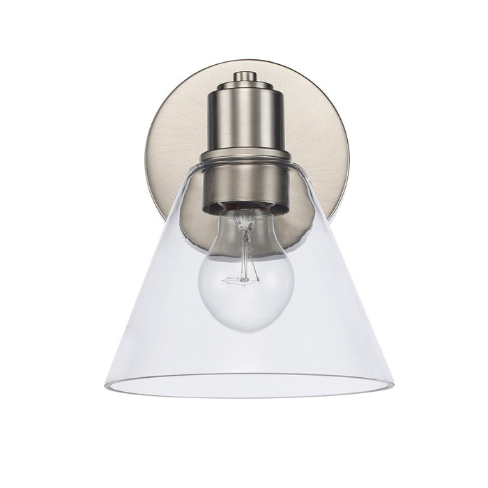 Trans Globe Imports - 22591 BN-CL - One Light Vanity - Brushed Nickel