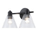 Trans Globe Imports - 22592 BK-CL - Two Light Vanity - Black