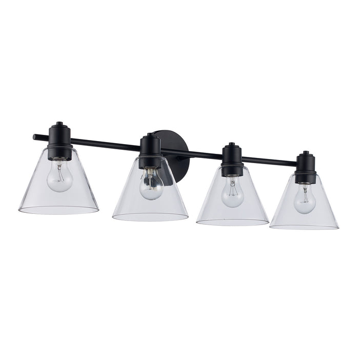 Trans Globe Imports - 22594 BK-CL - Four Light Vanity - Black