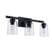 Trans Globe Imports - 22783 BK - Three Light Bath - Black