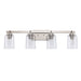 Trans Globe Imports - 22784 BN - Four Light Bath - Brushed Nickel