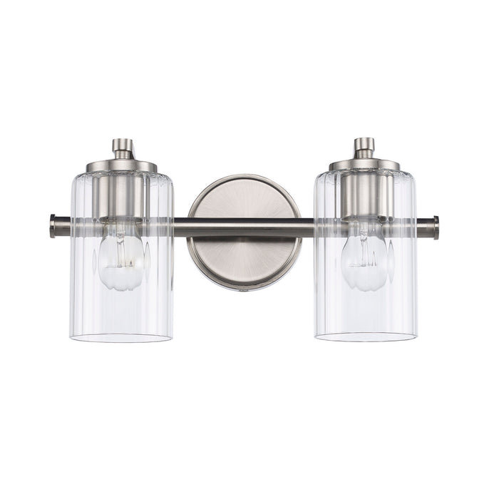 Trans Globe Imports - 22792 BN - Two Light Vanity - Brushed Nickel