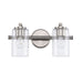 Trans Globe Imports - 22792 BN - Two Light Vanity - Brushed Nickel