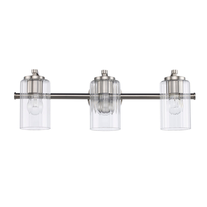 Trans Globe Imports - 22793 BN - Three Light Vanity - Brushed Nickel
