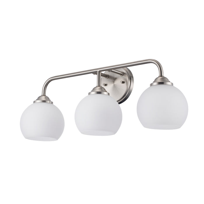 Trans Globe Imports - 22803 BN - Three Light Vanity - Brushed Nickel