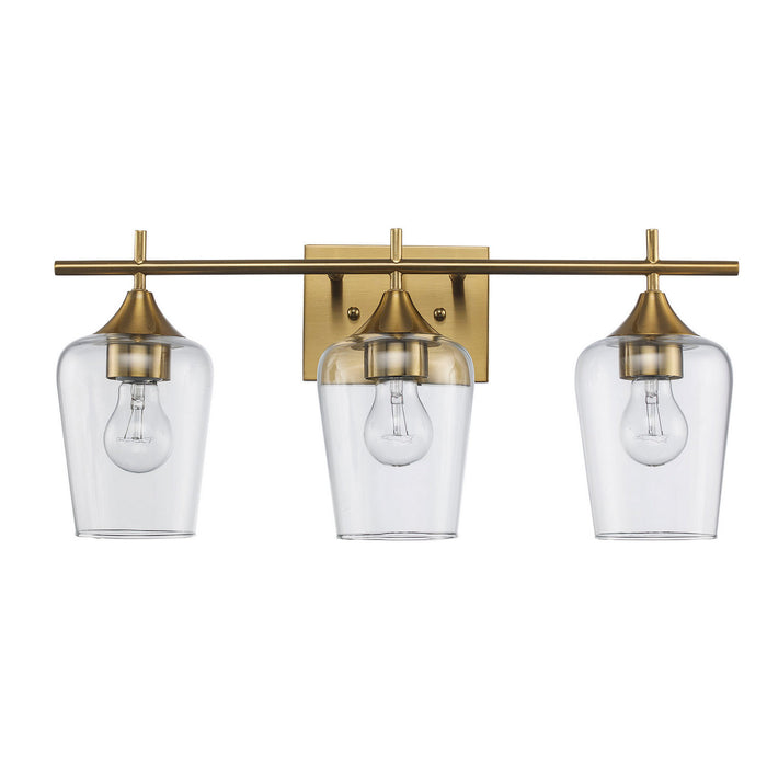 Trans Globe Imports - 71833 AG - Three Light Vanity - Antique Gold