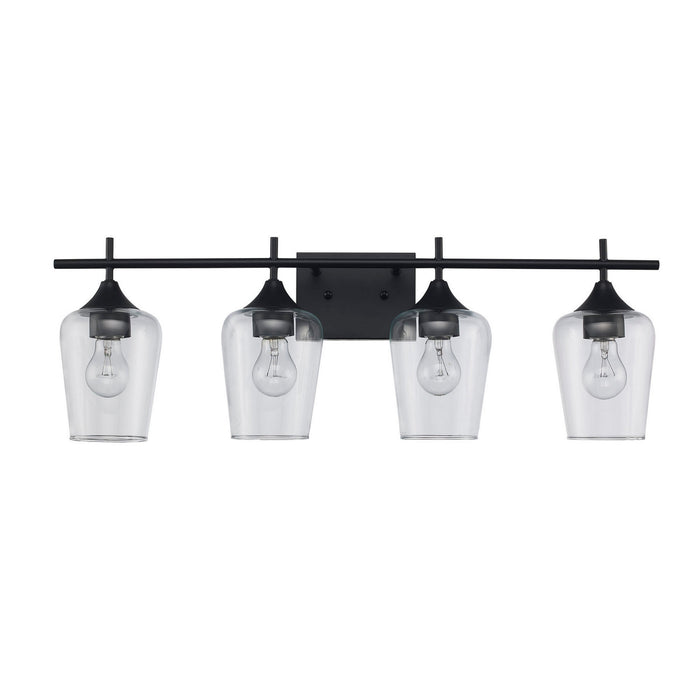 Trans Globe Imports - 71834 BK - Four Light Vanity - Black