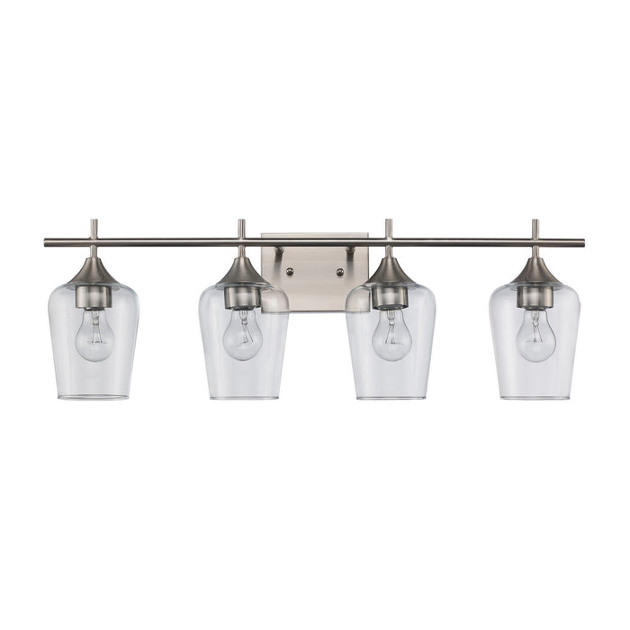 Trans Globe Imports - 71834 BN - Four Light Vanity - Brushed Nickel