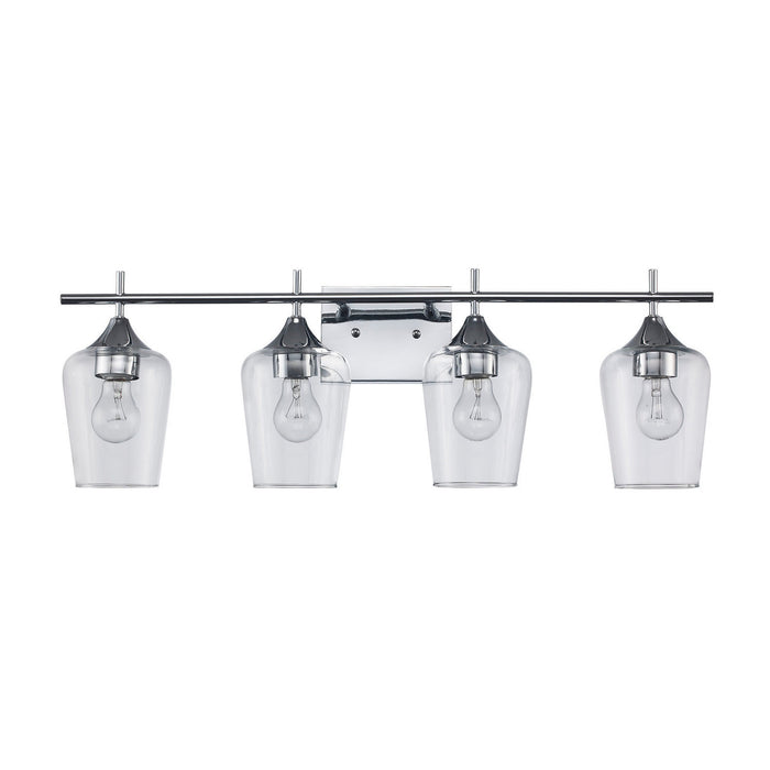 Trans Globe Imports - 71834 PC - Four Light Vanity - Polished Chrome