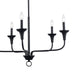 Trans Globe Imports - 71945 BK - Five Light Chandelier - Black