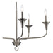 Trans Globe Imports - 71945 BN - Five Light Chandelier - Brushed Nickel