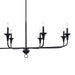 Trans Globe Imports - 71948 BK - Eight Light Chandelier - Black