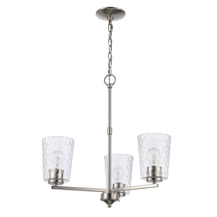 Trans Globe Imports - 71975-3 BN - Three Light Pendant - Brushed Nickel