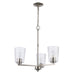 Trans Globe Imports - 71975-3 BN - Three Light Pendant - Brushed Nickel