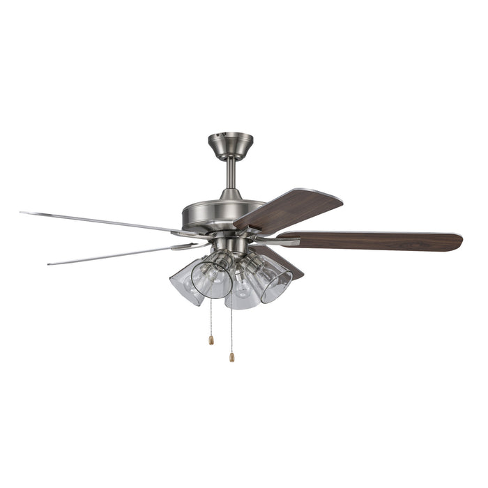 Trans Globe Imports - F-1051 BN-CL - 52" Ceiling Fan - Brushed Nickel