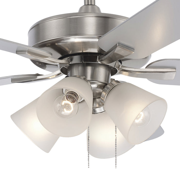 Trans Globe Imports - F-1051 BN-FR - 52" Ceiling Fan - Brushed Nickel