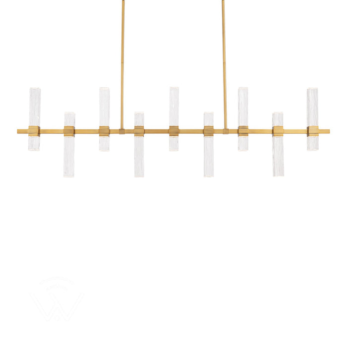 Modern Forms - PD200657-TWA-AB - LED Linear Pendant - Cinaplex - Aged Brass