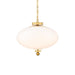 Modern Forms - PD608622-TWA-VB - LED Pendant - Glossey - Vintage Brass