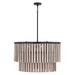 Minka-Lavery - 12455-860 - Six Light Pendant - Esbelta - Dark Bronze