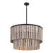 Minka-Lavery - 12455-860 - Six Light Pendant - Esbelta - Dark Bronze
