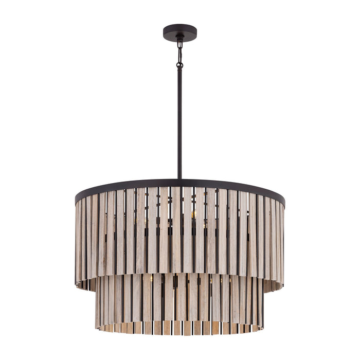 Minka-Lavery - 12455-860 - Six Light Pendant - Esbelta - Dark Bronze